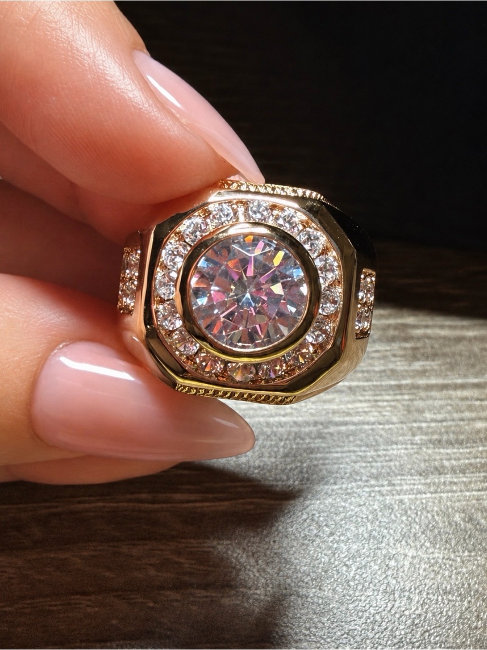 Men’s Gold-Filled Statement Ring two sizes available